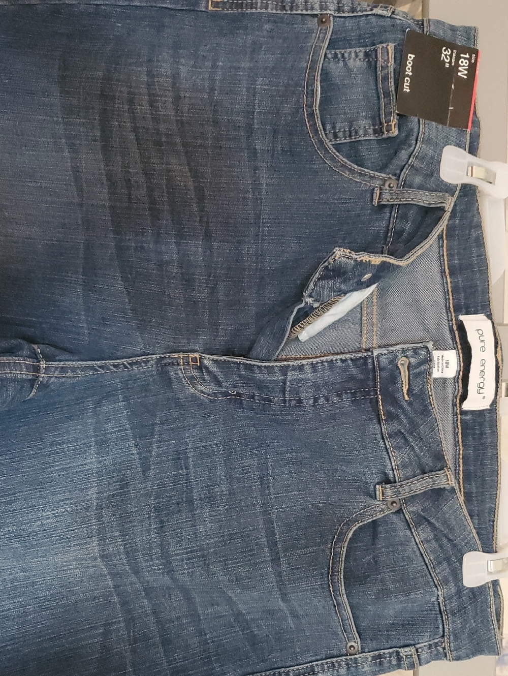 Pure Energy Indigo Bootcut Women's Jeans Size 18W